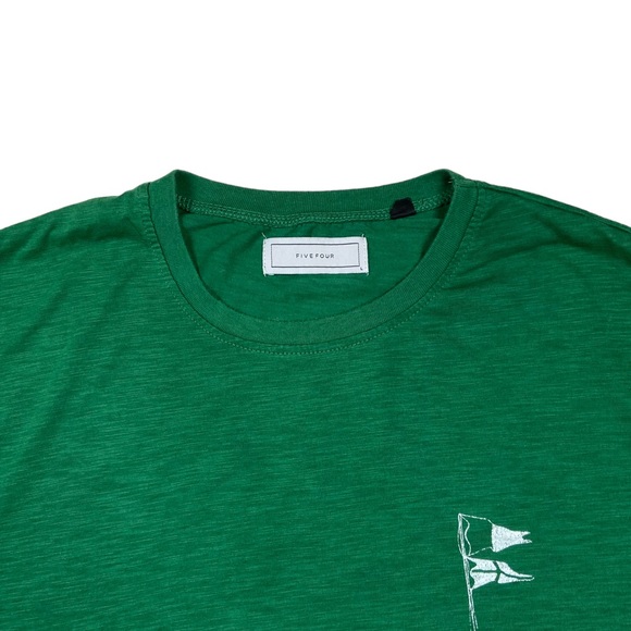 FIVE FOUR Los Angeles Drifter Paddle Flag T Shirt L Green Boat - Picture 3 of 11